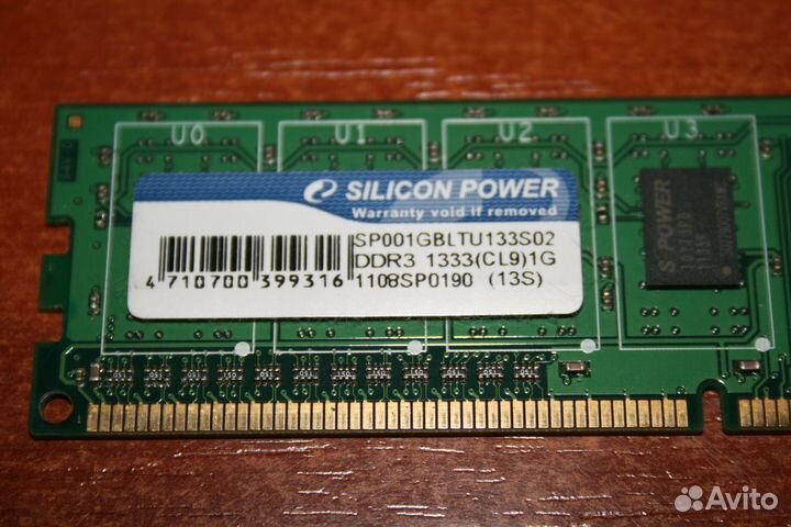 Оперативная память ddr3 Silicon Power 1Gb