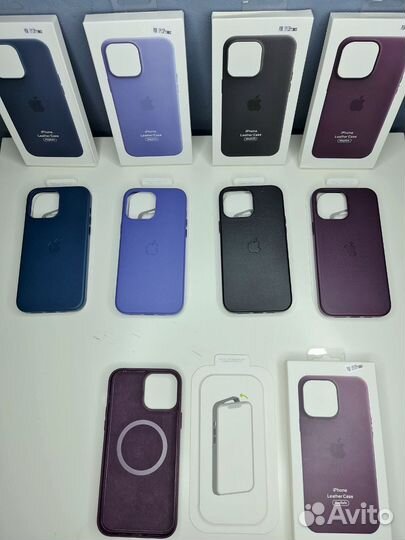 Чехлы кожаные на iPhone 12-14 Pro Max