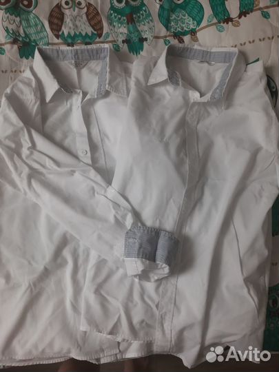 Рубашка школьная для мальчика подростка 164 см