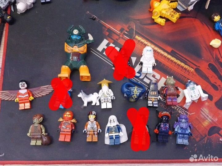 Лего минифигурки star wars, ninjago, marvel