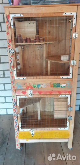 Клетка для шиншиллы бу