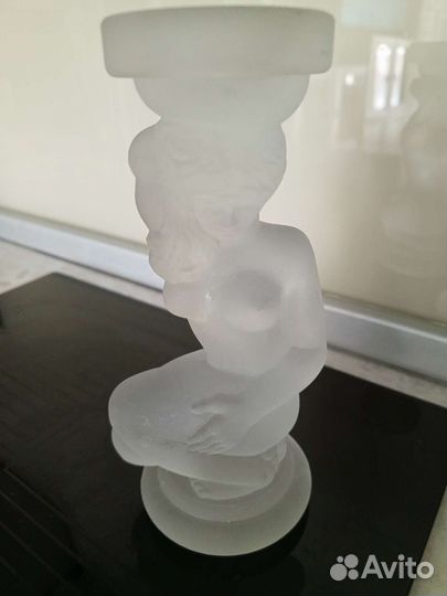 Подсвечник стекло матовое