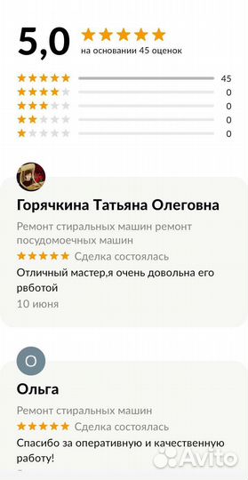 Ремонт стиральных и посудомоечных машин