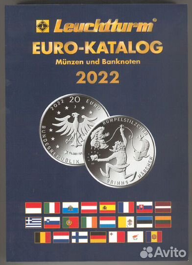 Каталог банкнот и монет евро 1999-2022 гг. Deutsch