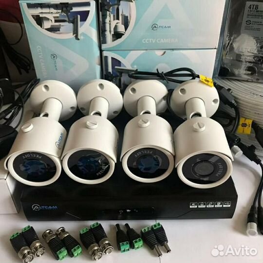 Видеонаблюдение Новый комплект