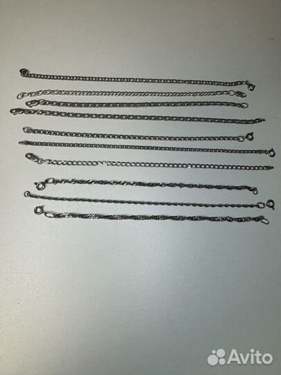 Женские браслеты из серебра 925 в наличии 20шт
