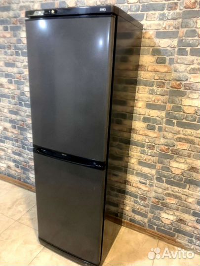 Чёрный холодильник б/у Stinol с доставкой, синий