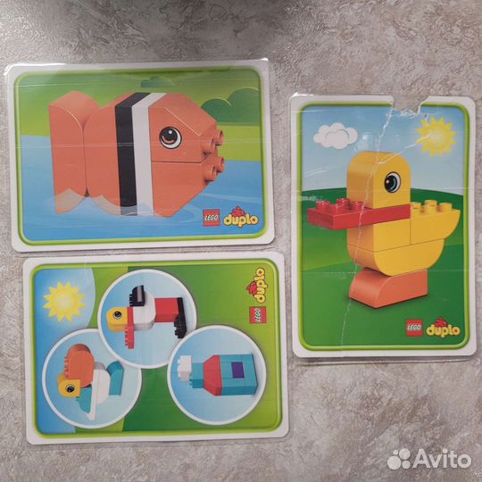 Lego duplo набор кубиков дом пластина ферма