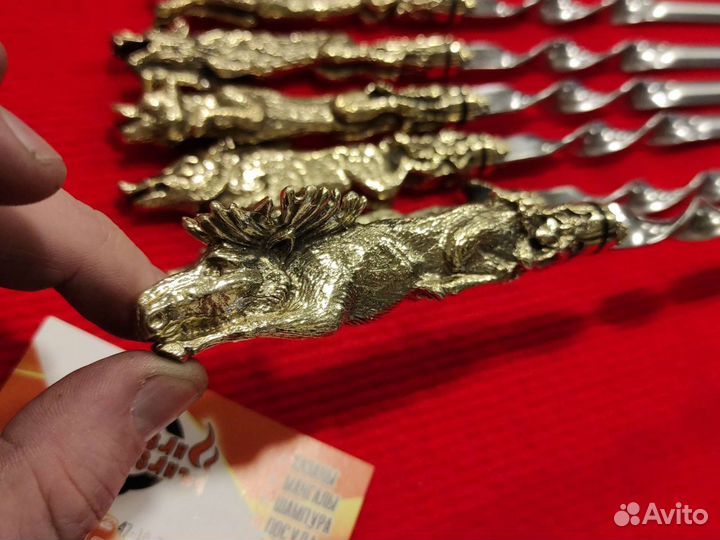 Набор шампуров Звери Воины