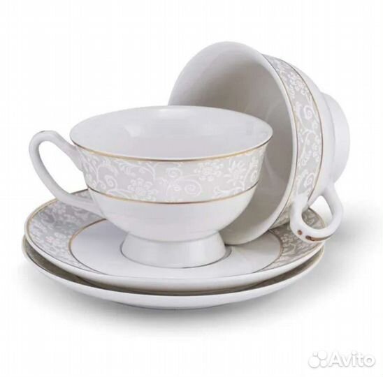 Чашка с блюдцем фарфор