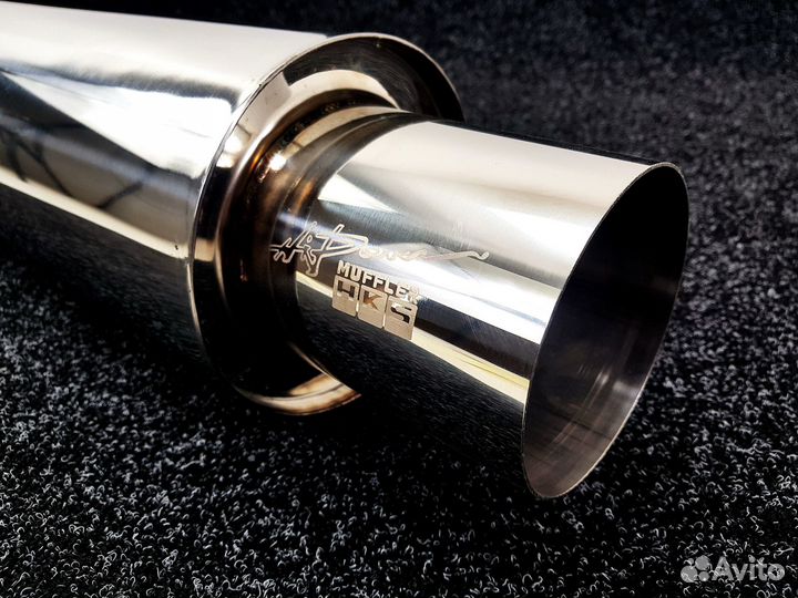 Бочка HKS Chrome style 51мм - Универсальный глушит