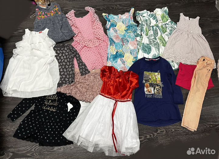 Огромный пакет вещей для девочки 104-110-116