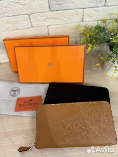 Кошелек женский натуральная кожа hermes