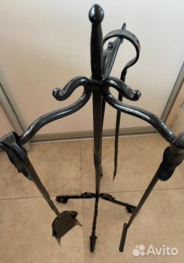 Кованый каминный набор