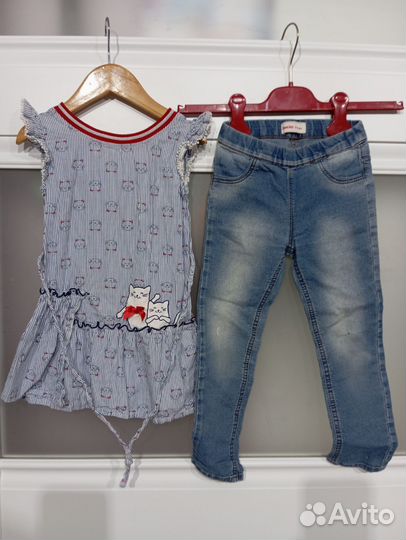 Пакет вещей для девочки 104 размера бу