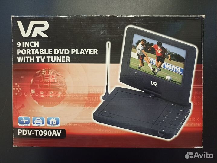 Портативный DVD плеер с TV новый в коробке