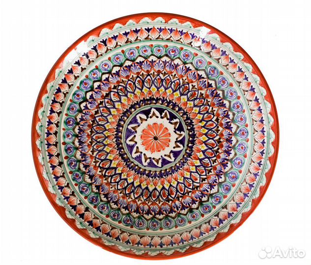 Тарелка плоская 17 см. оранжевый Мехроб