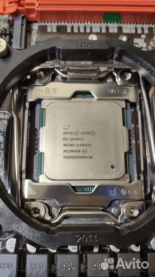 Материнская плата LGA 2011-3 x99 + 2640v4