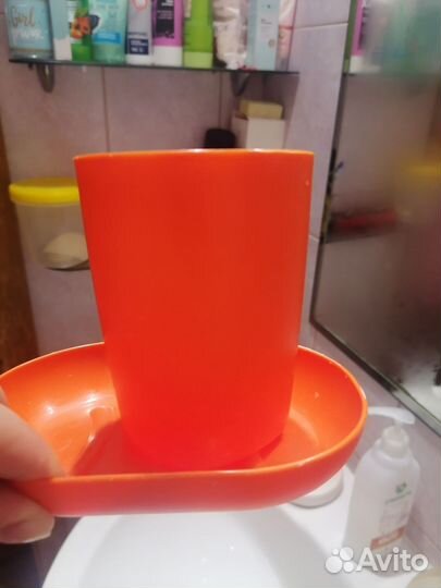 Мыльница+стакан для зубных щеток