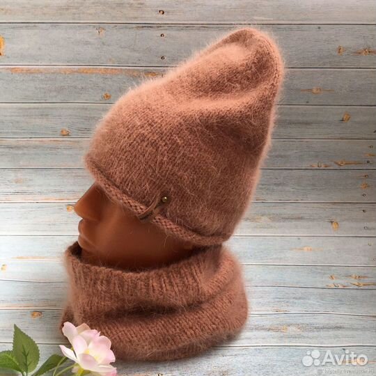 Шапочка из пуха норки на заказ