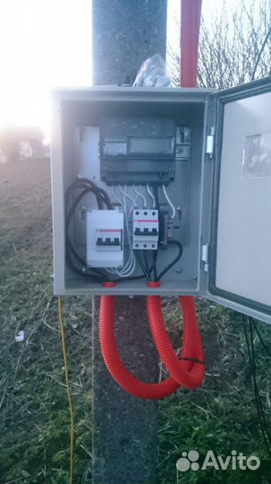 Подключение электричества Монтаж сип,трубостоек