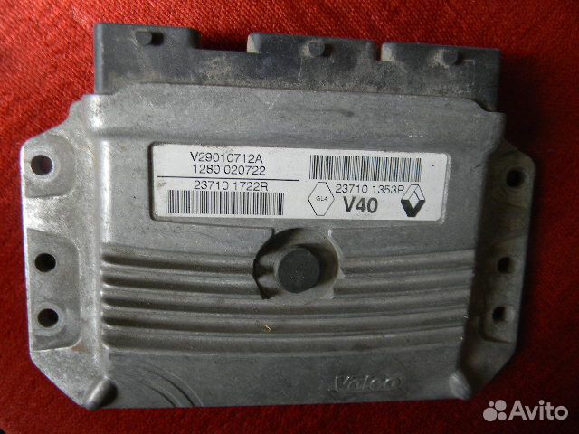 Блок управления двс рено 237101722r
