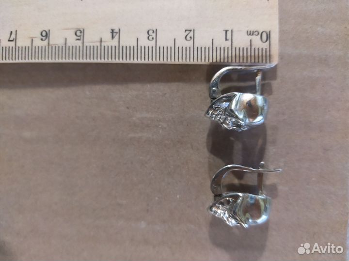 Серьги серебро