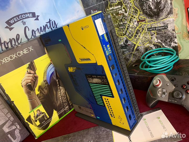 Xbox One X Cyberpunk 2077 Edition Как новый + Игры