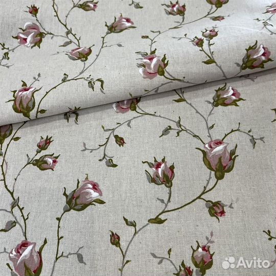 Шторы льняные