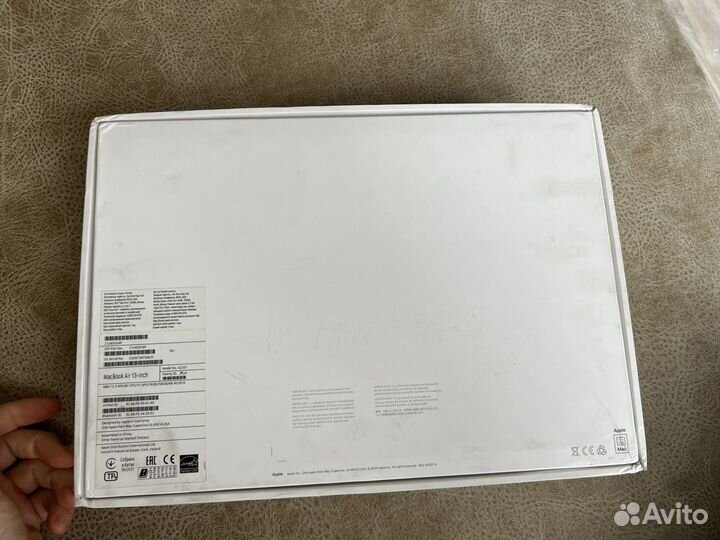 Коробка ТО macbook air m1 16gb 256 с документами