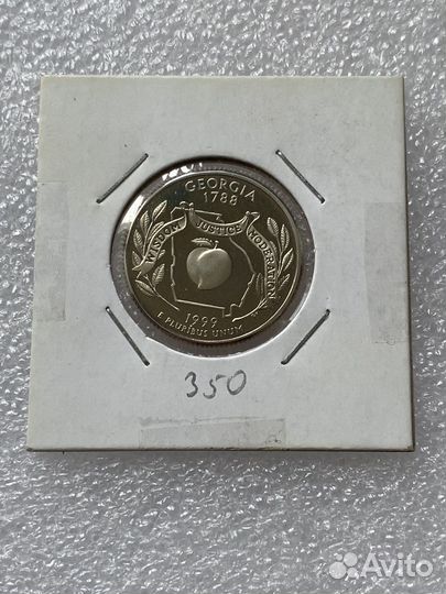 Монеты США 1999 года, пруф, двор S, штаты