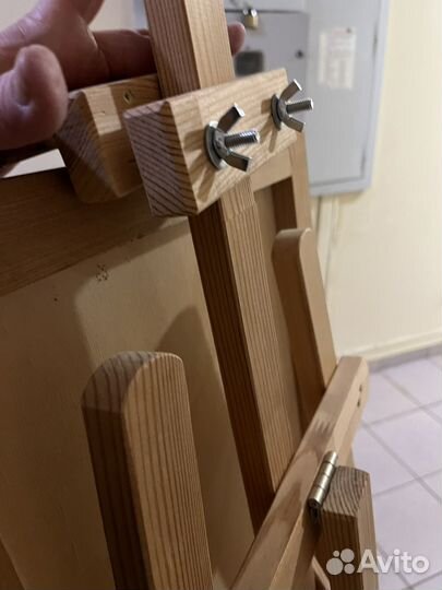 Мольберт для рисования напольный деревянный