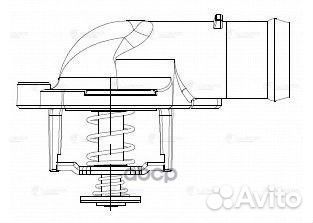 Термостат VW touareg/transporter 2.5TD 03-10