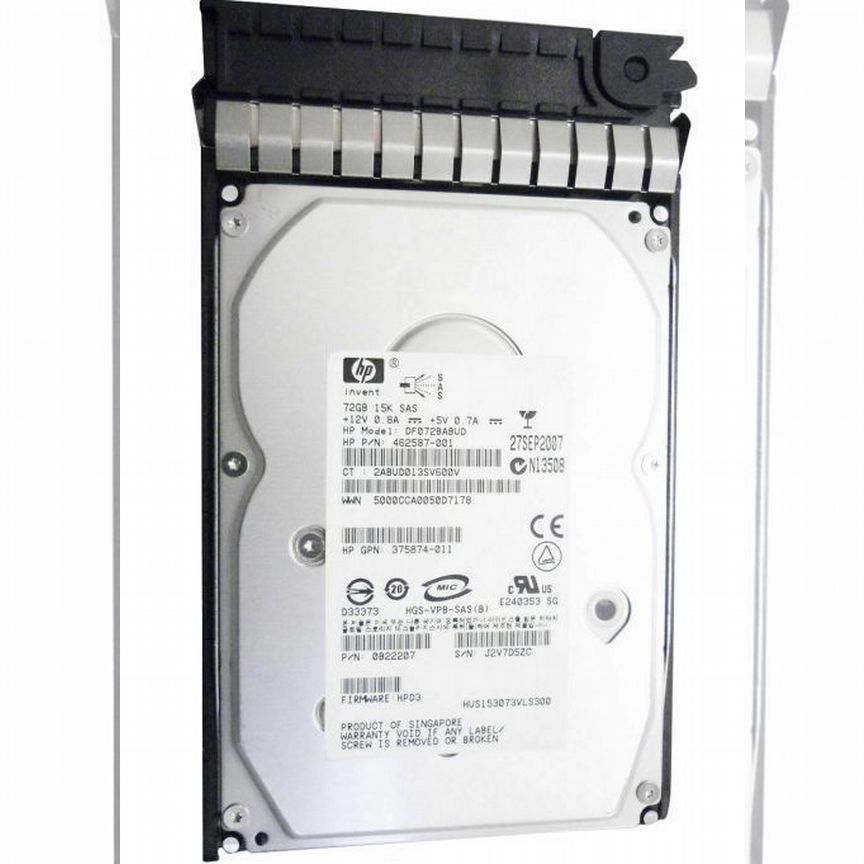 [DF072BABUD] Жесткий Диск Hp 72gb Sas 3,5" Hdd Df072babud