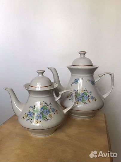 Винтажный заварочный чайник Чайка 2шт