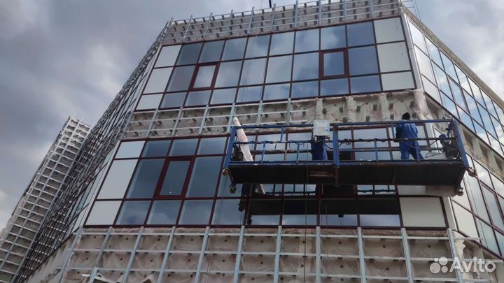 Фасадные работы. Вентфасад. Мокрый фасад. Фасад