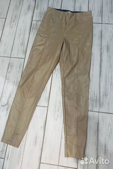 Лосины эко-кожа син 42