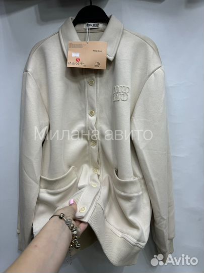 Кардиган поло MIU MIU женский