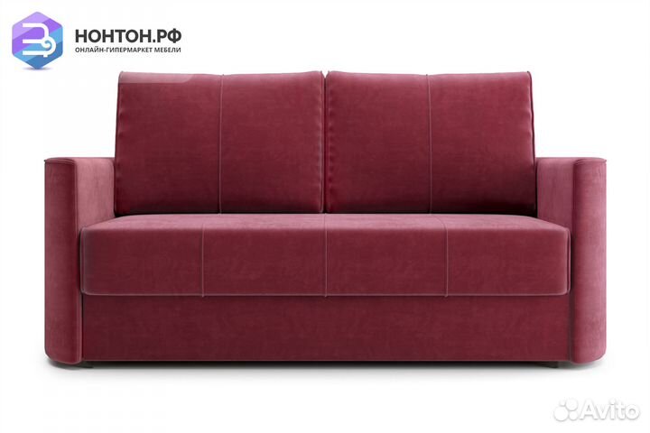 Диван еврокнижка Колибри бордовый