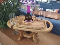 Стол для вина из натурального дерева