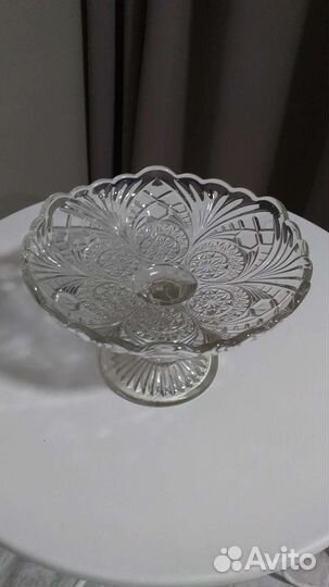 Ваза для фруктов на ножке СССР