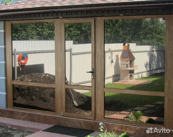 Окна пластиковые цветные