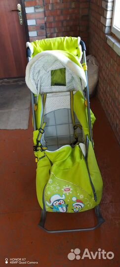 Детские санки коляска