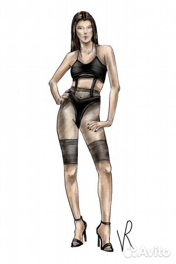 Дизайнер одежды, эскизы одежды