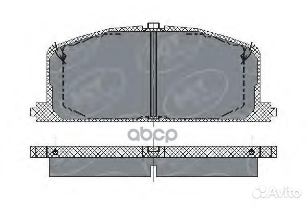 Колодки тормозные SP118 SCT