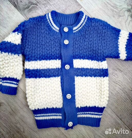 Вязаный костюм детский 86