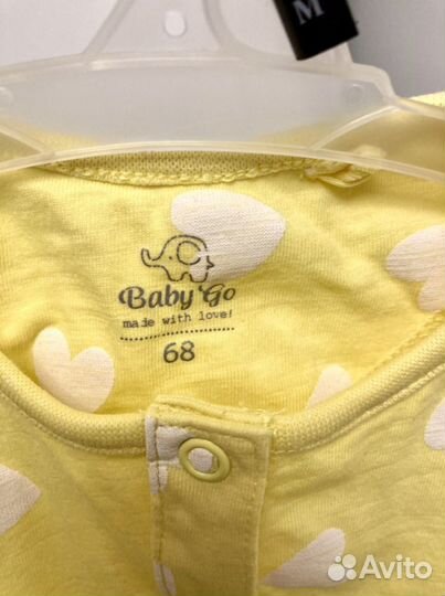 Боди Mothercare, baby GO 3-6 месяцев