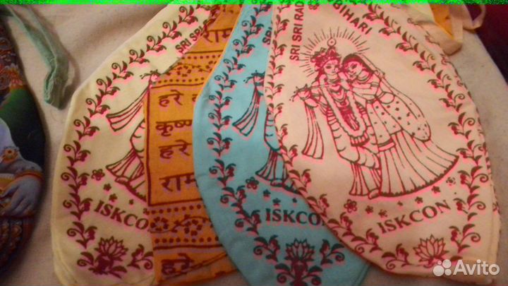 Мешочек для четок, глина для тилаки