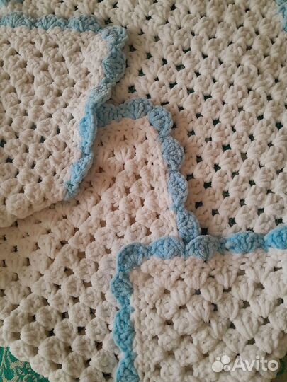 Плед покрывало одеяло велюр для малыша