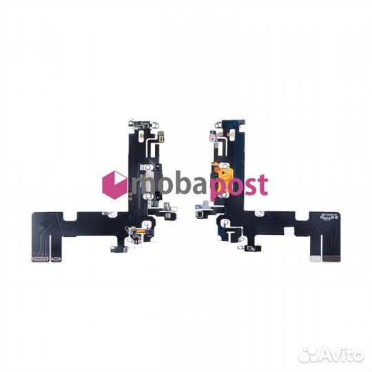 Шлейф для iPhone 13 на системный разъем/микрофон Черный